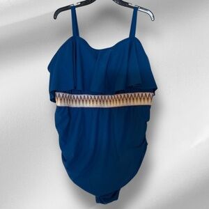 New Ruffle Full Coverage Tummy Control
Bright Ocean blue
Slimming SwimSuit
